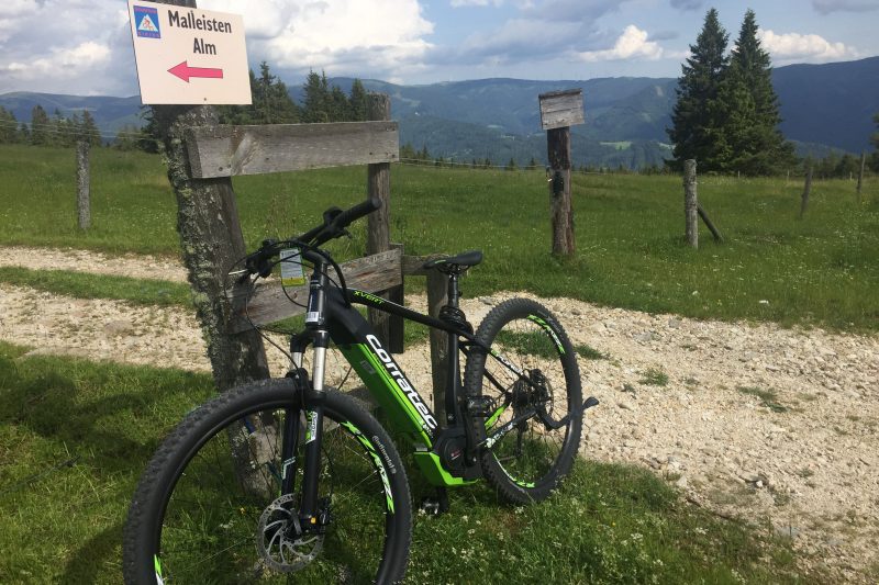 E-Mountainbike auf der Hönigsberg Alm, E-Bike