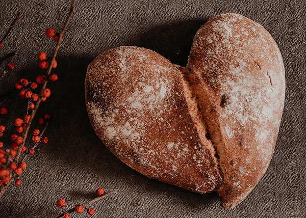 Valentinstag Brot